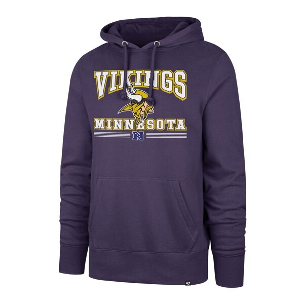 Women's Minnesota Vikings 47 Brand Wrap Hoodie Large Purple