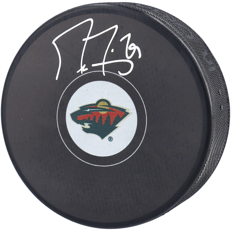 Marc-Andre Fleury Autographed Minnesota Wild Logo Puck