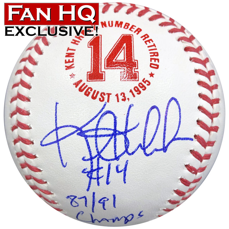 Kent Hrbek Signed and Inscribed 87/91 Champs Fan HQ Exclusive Number  Retired Baseball Minnesota Twins (Number 14/14)