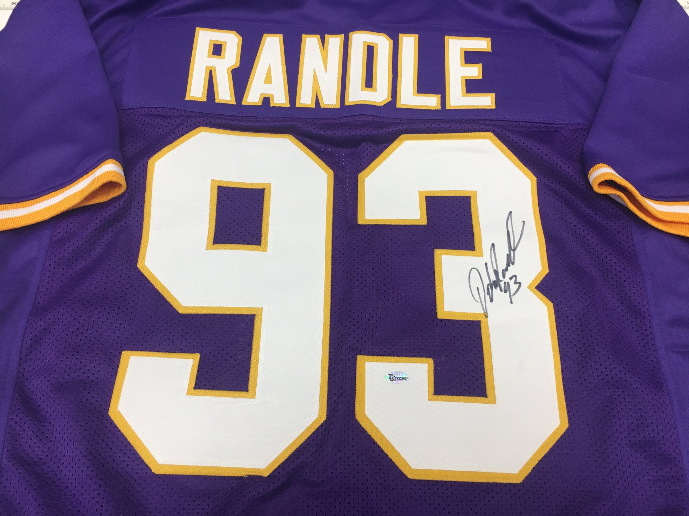 John Randle Signed Stat Jersey (JSA)