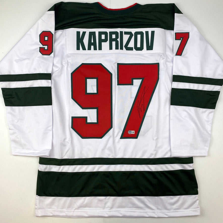 Kirill Kaprizov Signed Adidas Authentic Minnesota Wild Jersey Bas Witness  Coa 56
