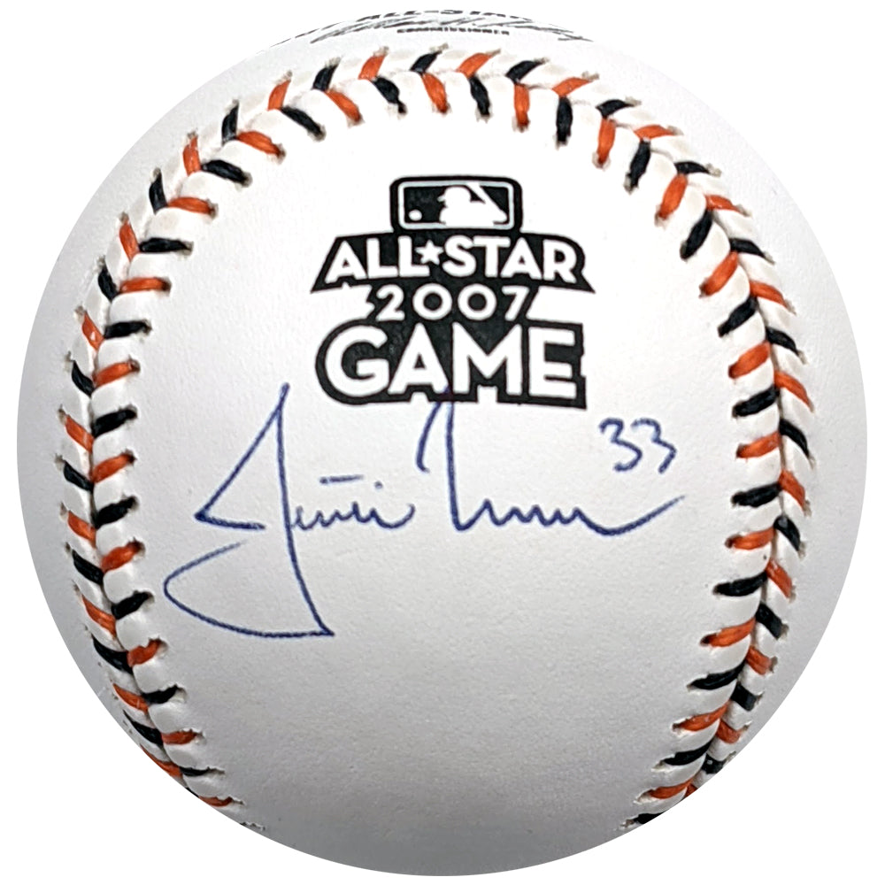 Justin Morneau Autographed 2014 ASG Home Run Derby Baseball Minnesota Twins