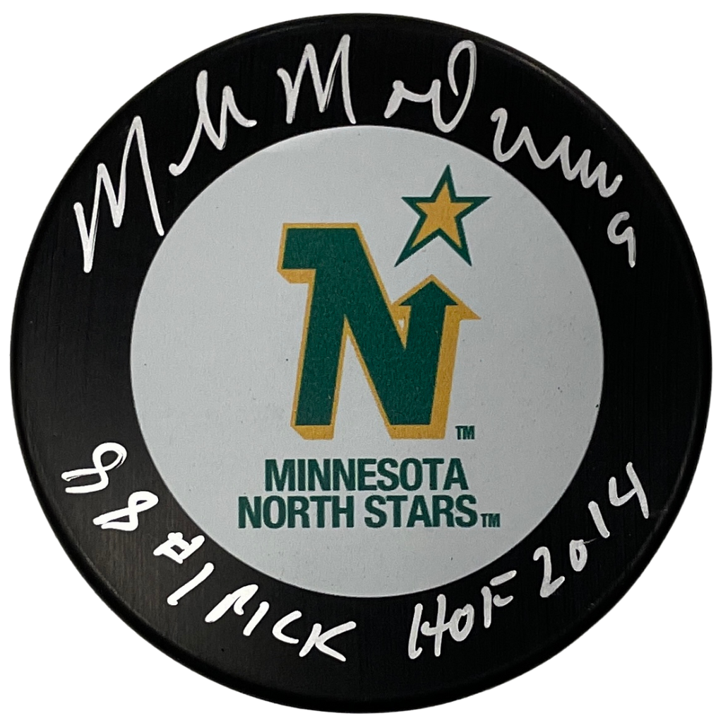 Mike Modano Custom North Stars Autographed Jersey (Beckett Hologram)