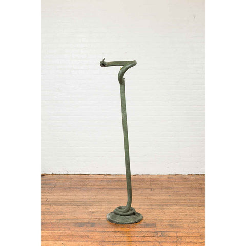 Bronze Single Light Snake Floor Lamp | Randolph Rose Collection