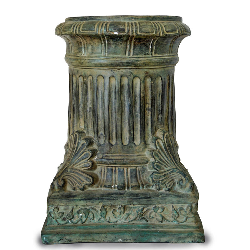 Bronze Column Pedestal in Verdigris Patina-Custom Bronze Statues & Fountains for Sale-Randolph Rose Collection