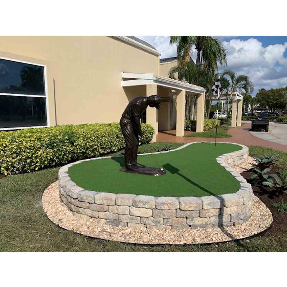 Buy Bronze Golf Statues Unique Golf Art Randolph Rose Collection   RG739 WinningPutGolfer PompanoBeach 1 1200 