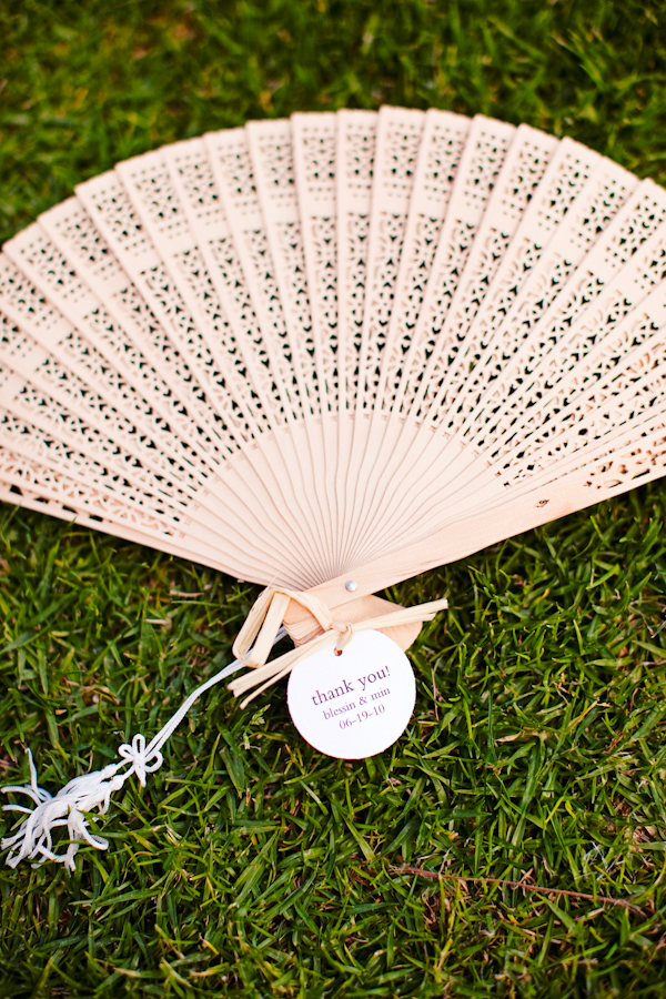 Chinese Summer Wedding Wooden Fan Wedding Favor