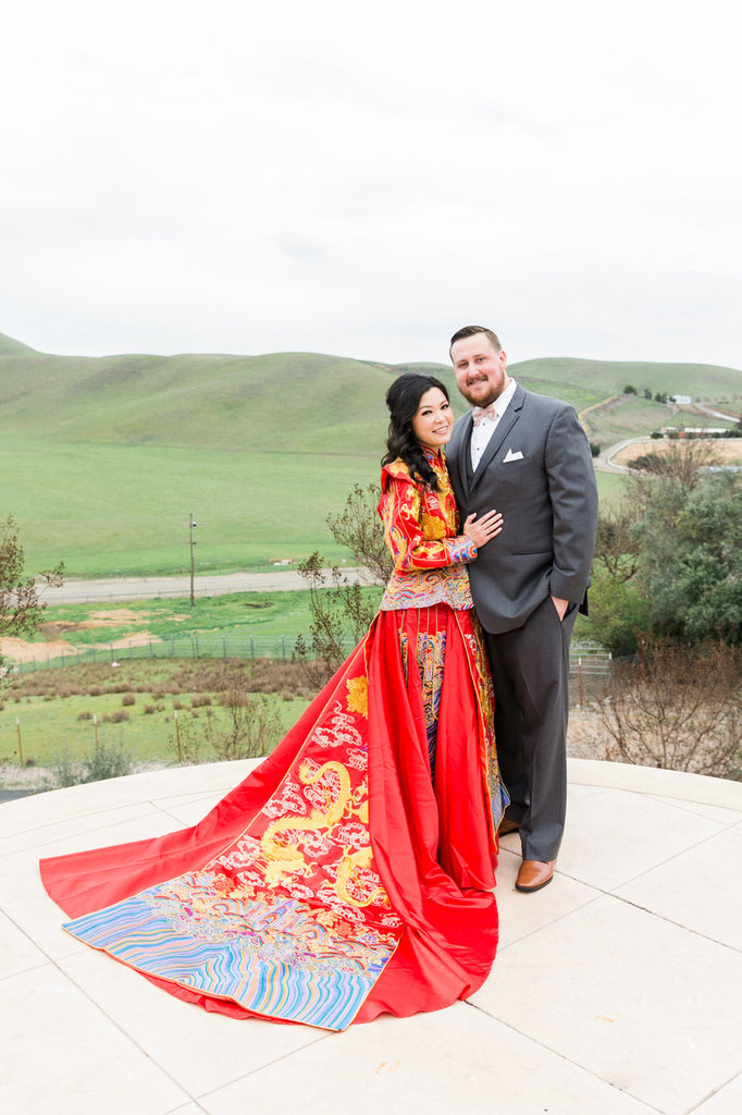 East Meets Dress Asian American Wedding Qun Kwa Photography by Jasmine Lee