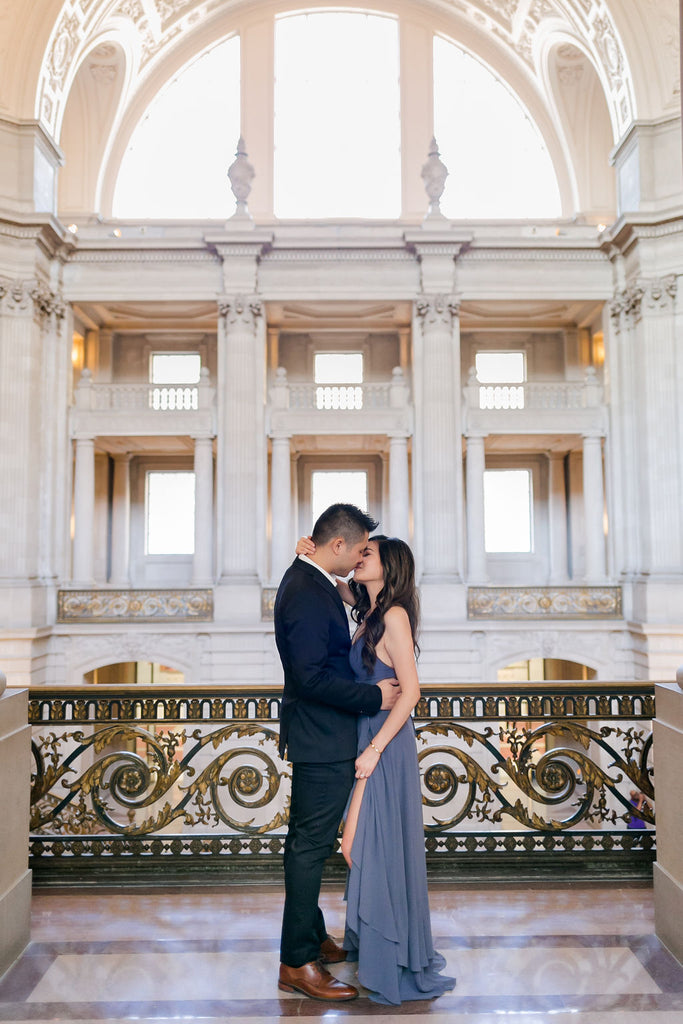 Best Bay Area Engagement Photo Shoot Locations San Francisco City Hall