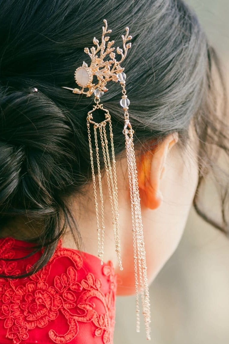 Ordinere korrekt varme Golden Snowflake Hair Pins | Chinese Wedding Hair Accessory – East Meets  Dress