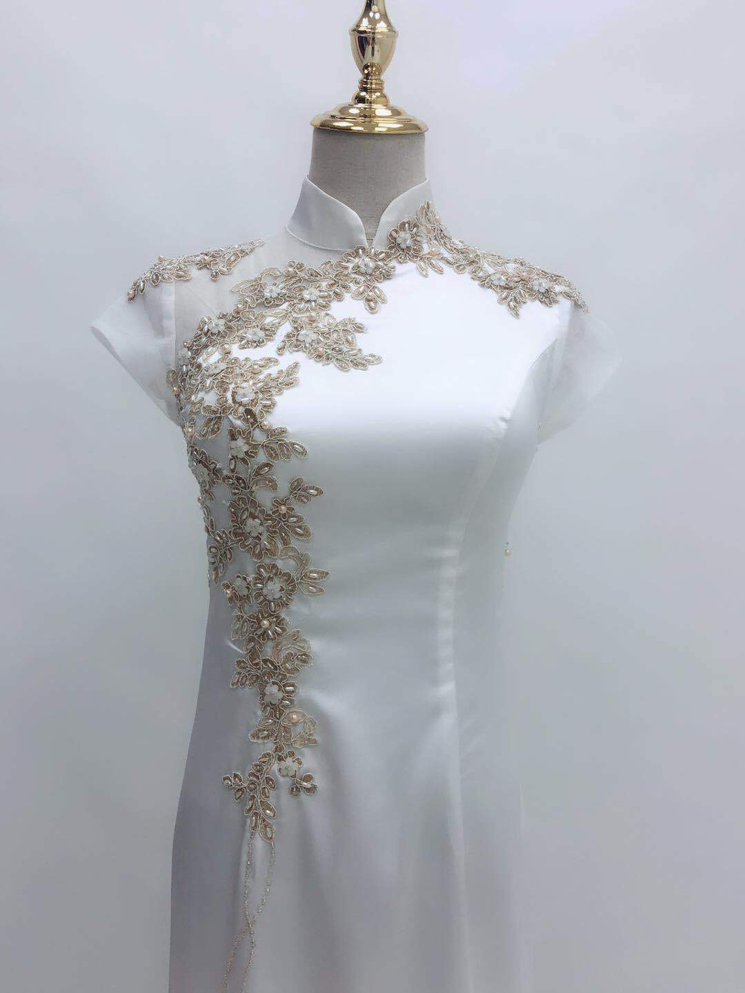 Michelle Bespoke Dress | Modern Wedding Qipao | East Meets Dress