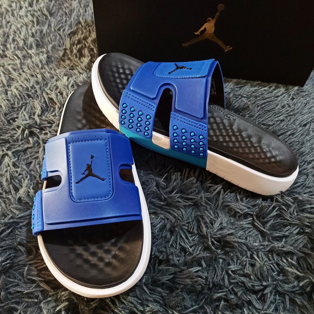 royal blue jordan slides