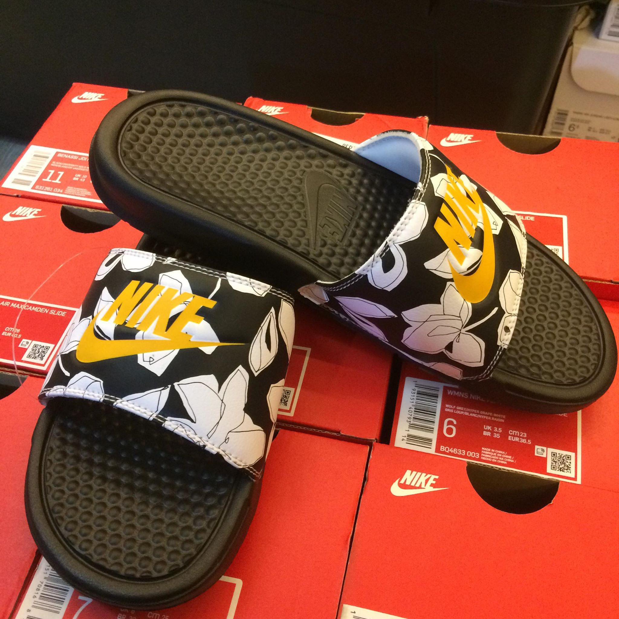 nike benassi jdi print slides mens