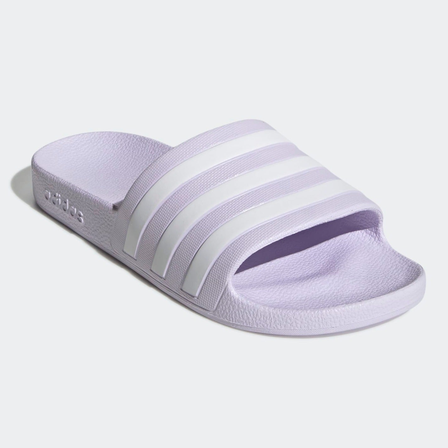 womens adidas slides purple