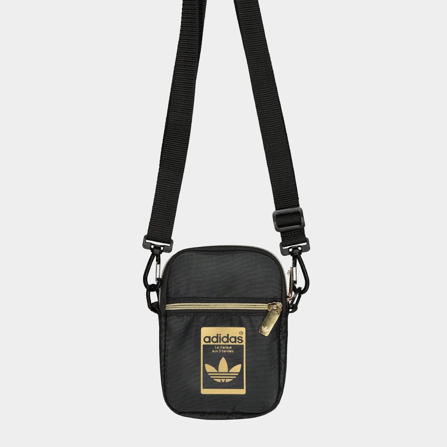 adidas black and gold bag