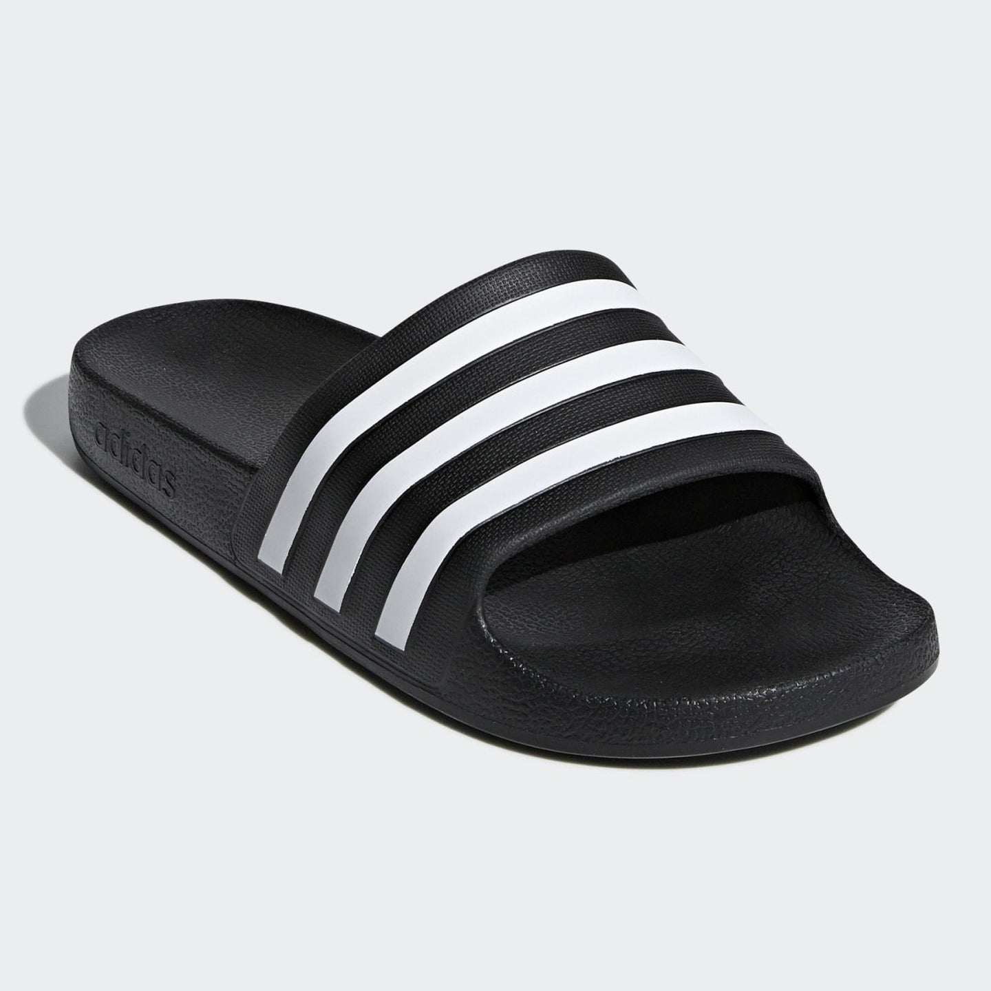 Adidas Adilette Aqua Stripe Slides (Black/White)(F35543) – Trilogy Merch PH