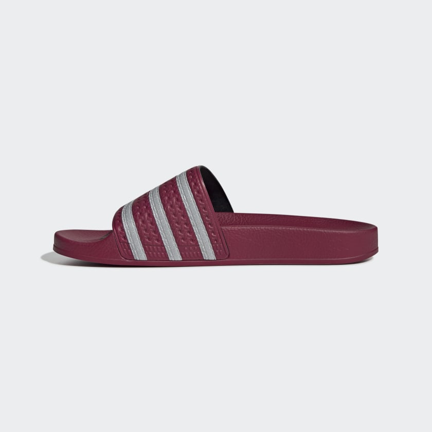 adidas adilette maroon