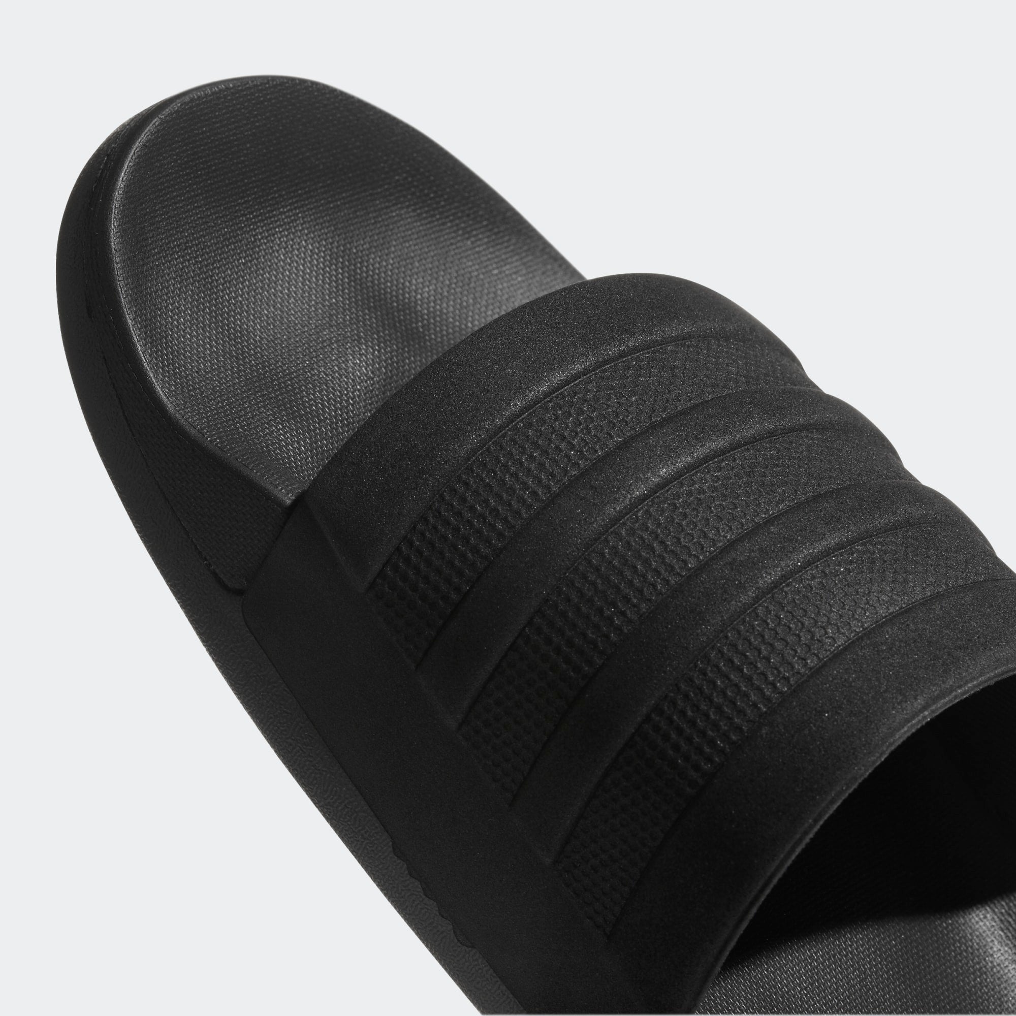 triple black adidas slides