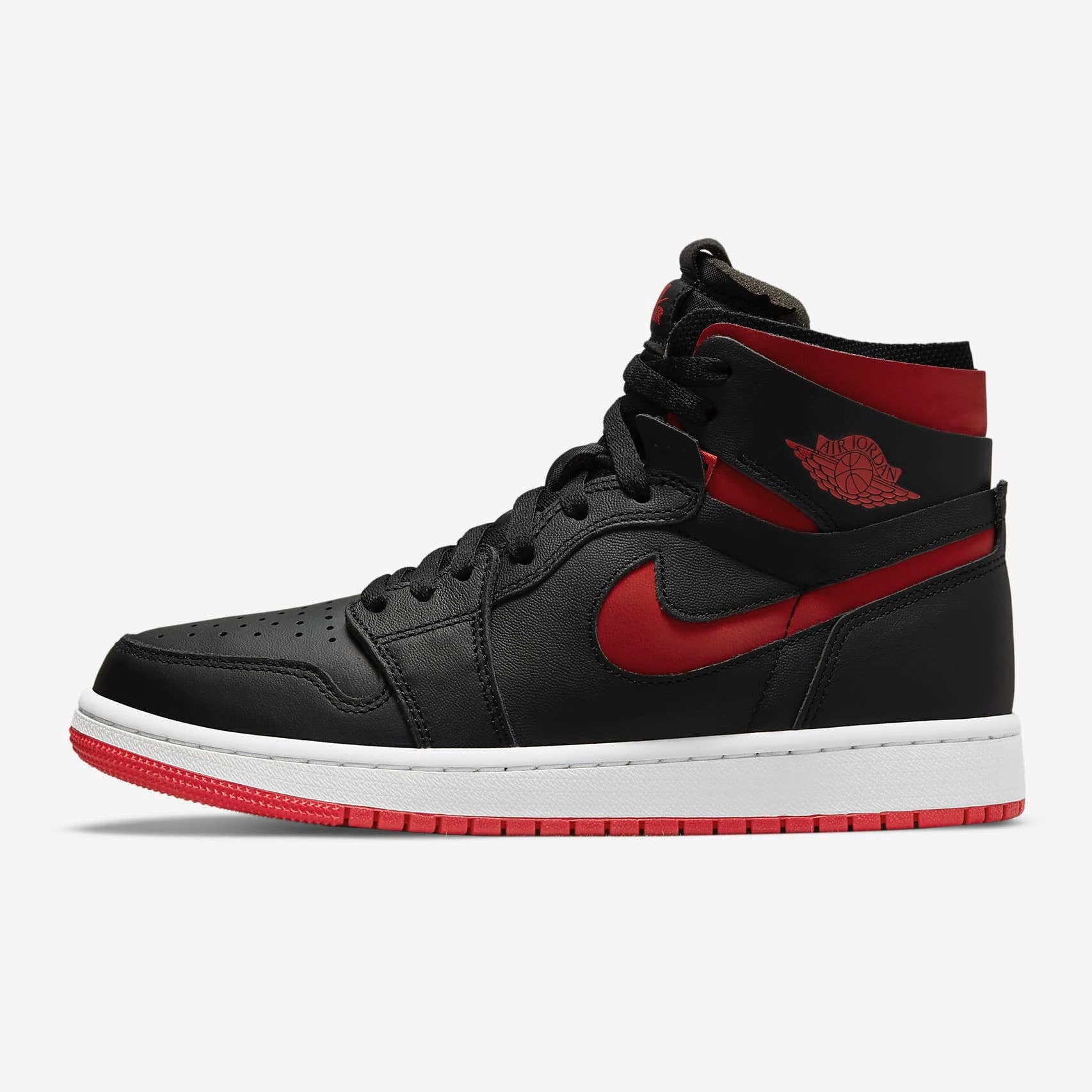 black and red jordan 1 womens