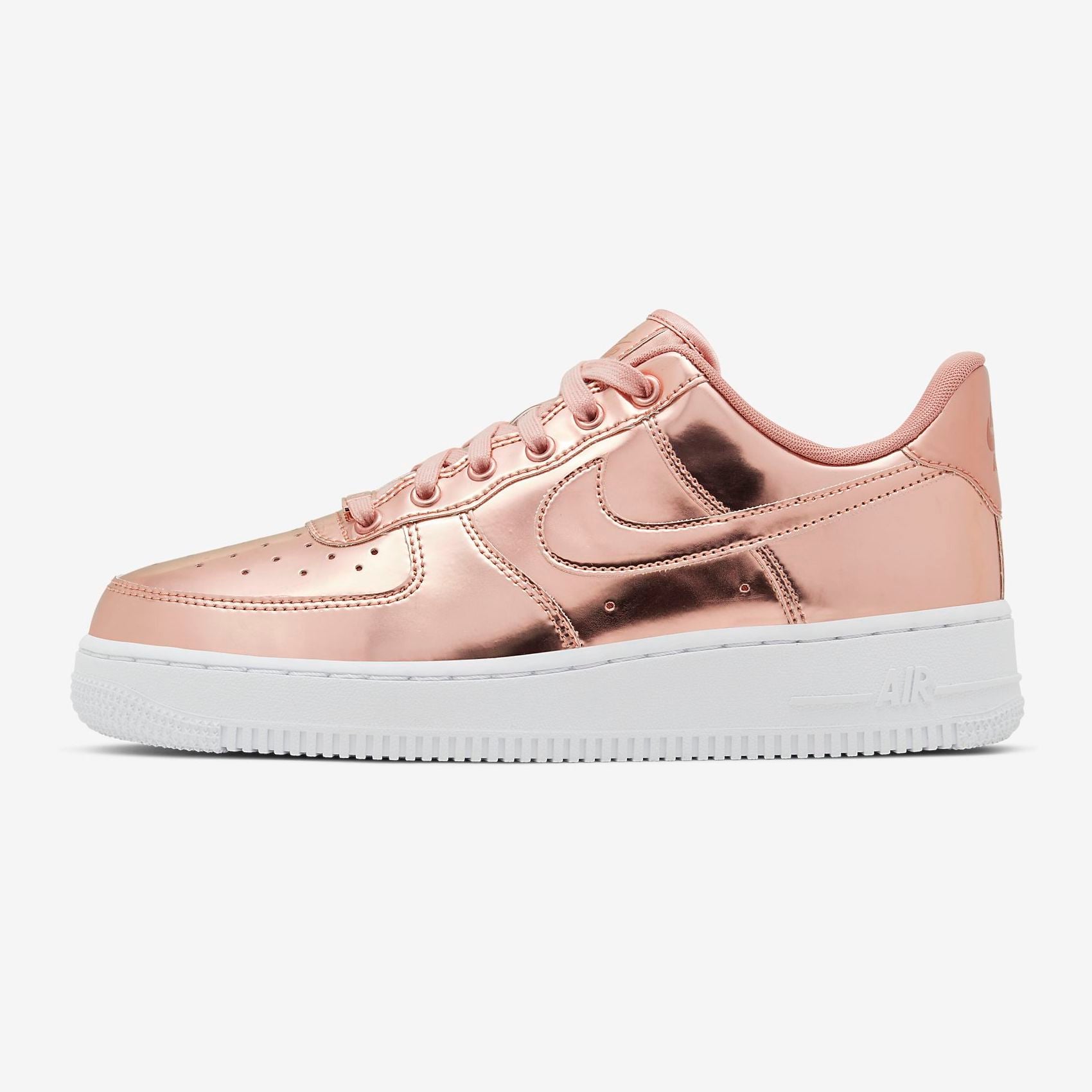 rose gold nike air force 1 womens