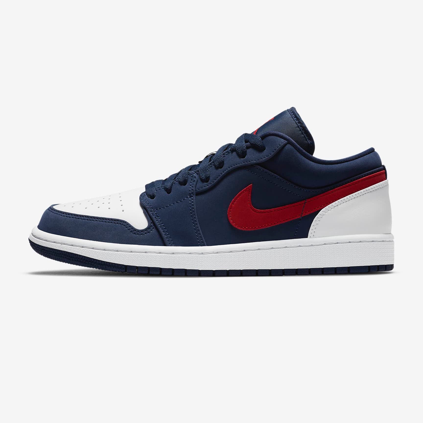 jordan 1 low midnight navy red