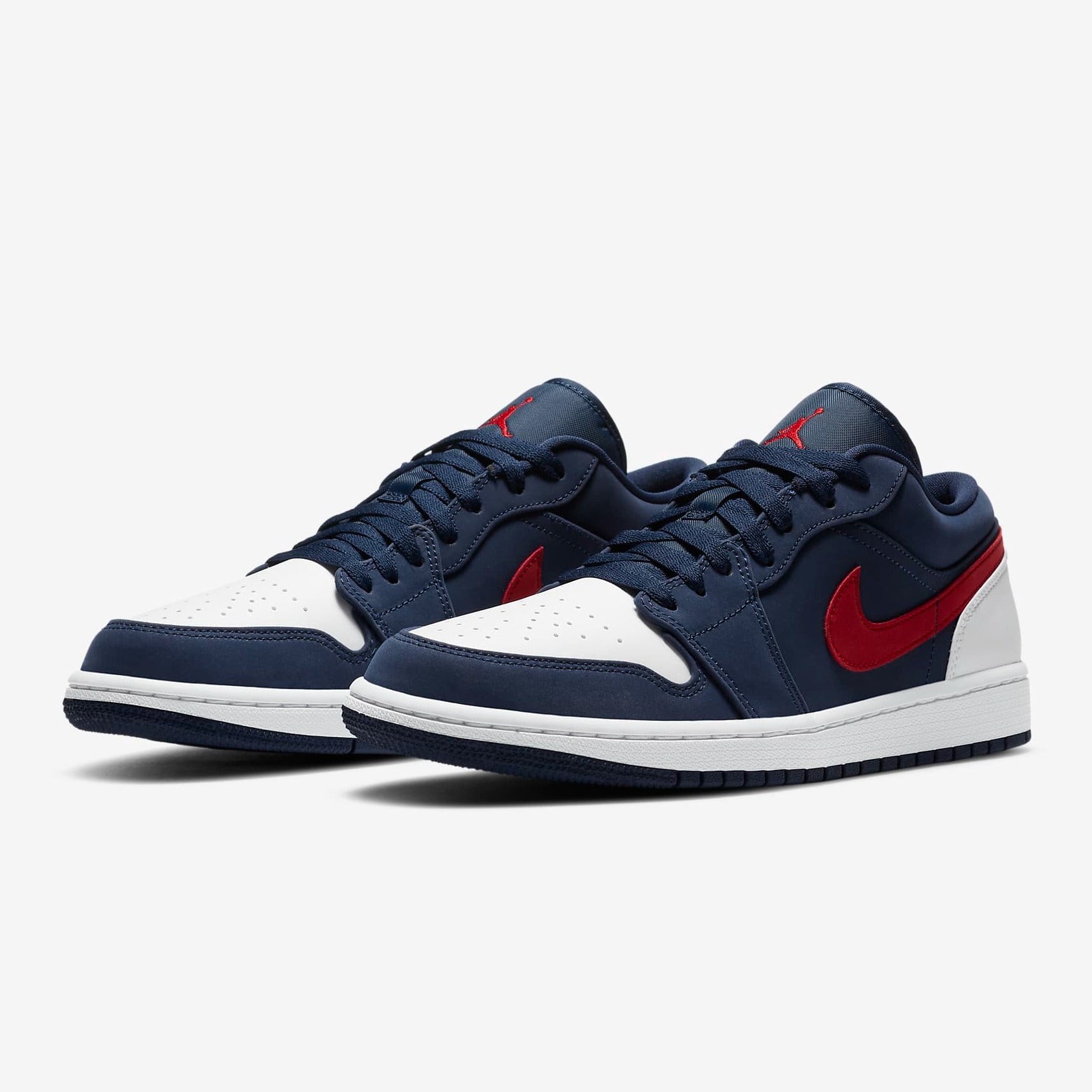 jordan 1 low midnight navy red