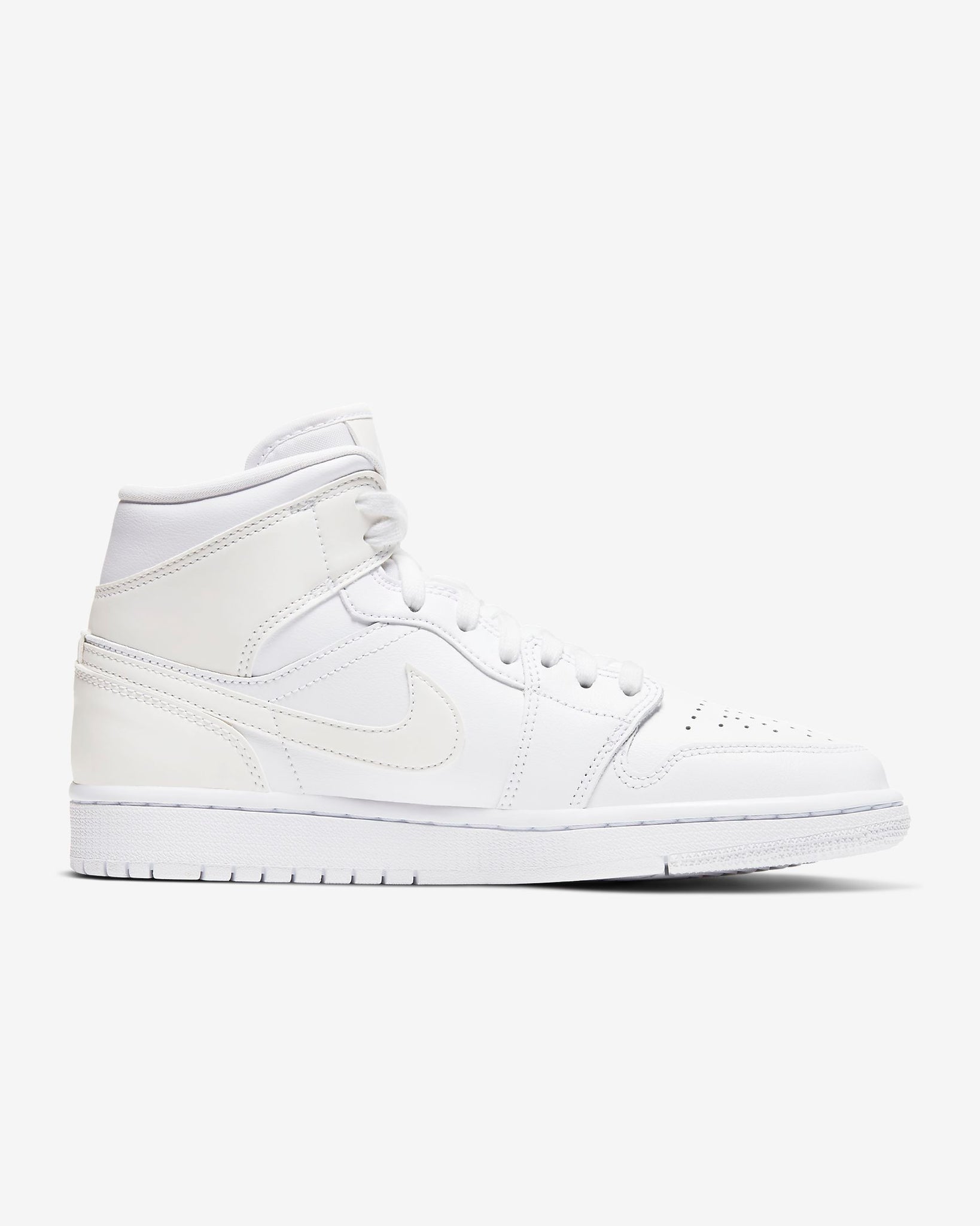 Air Jordan 1 Mid (Triple White 