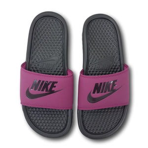 nike benassi burgundy