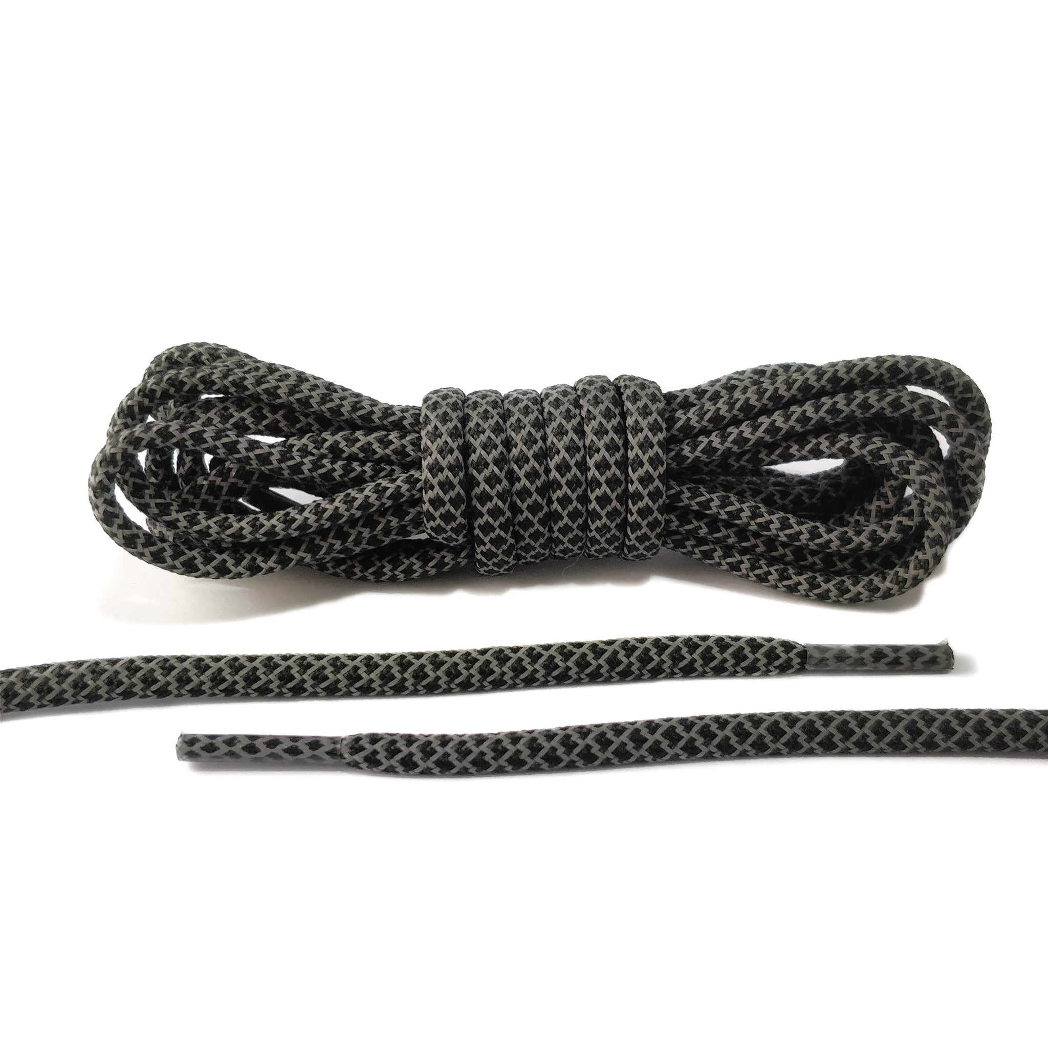 Black Reflective Rope Laces – Trilogy 