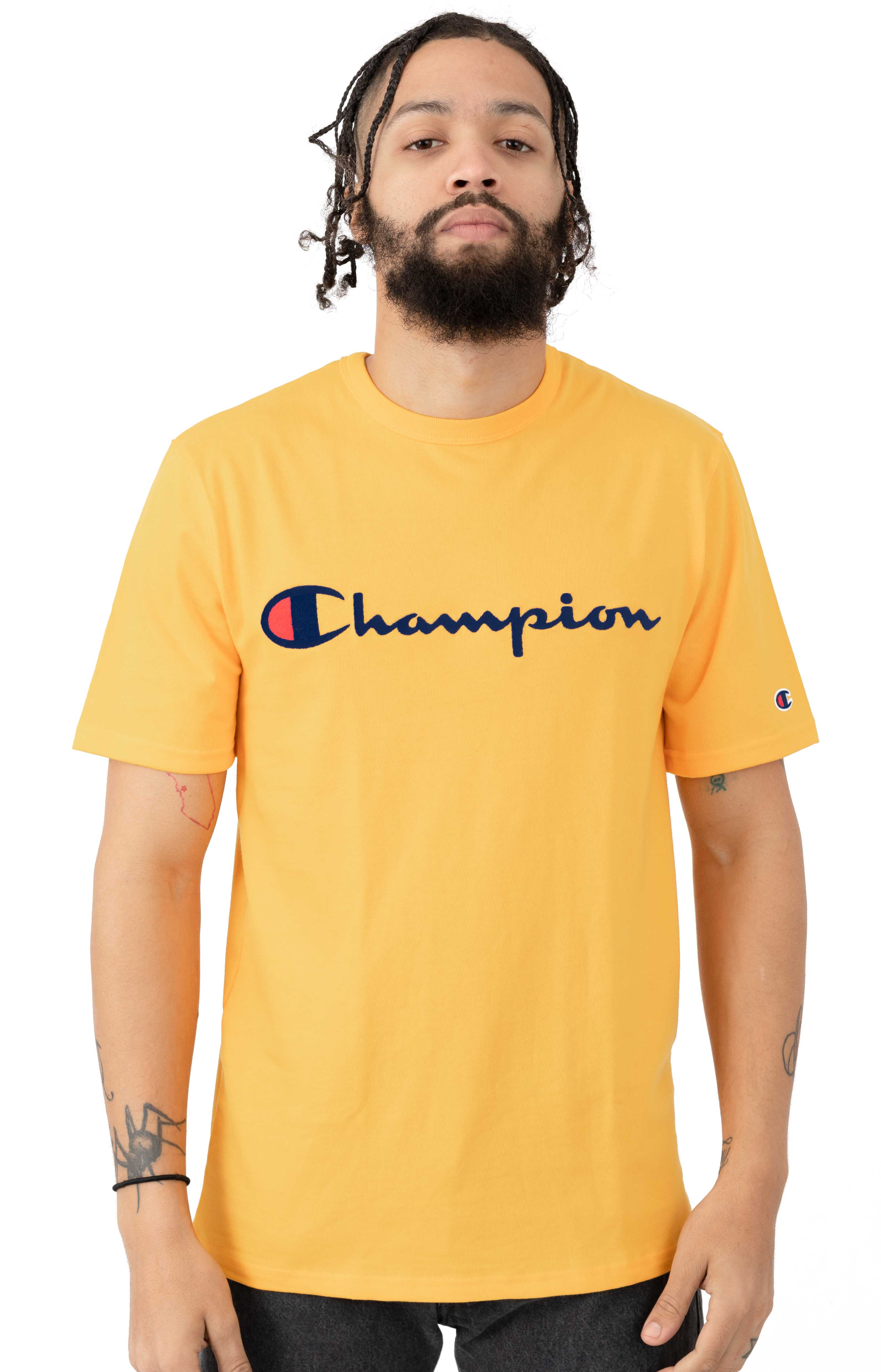 champion heritage gold script