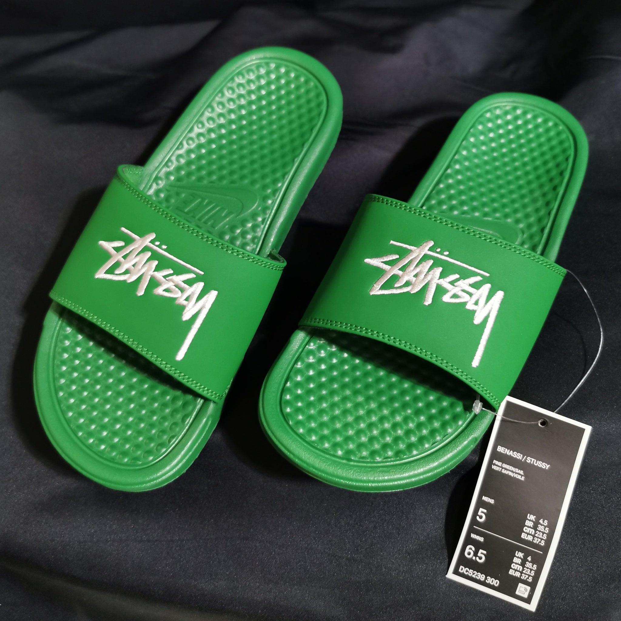 Nike x 2.0 Embroidered Benassi Slides Green/White)(DC5239 – Trilogy Merch PH