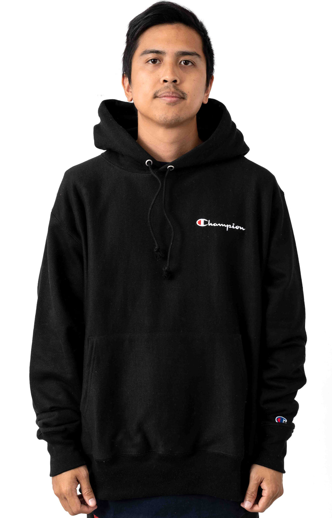 champion embroidered script hoodie