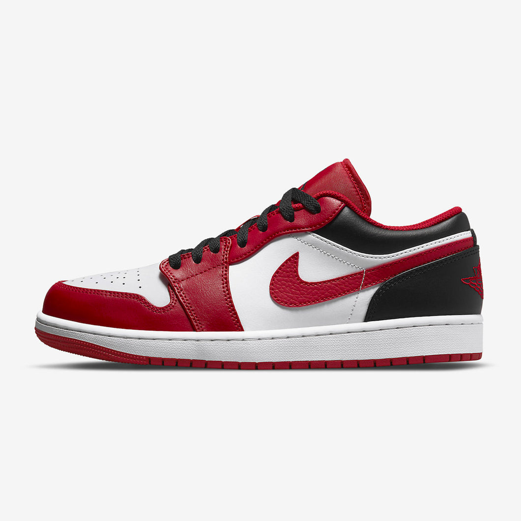 jordan 1 low black white red