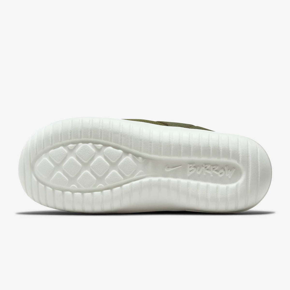 Men's Nike Burrow Cozy Slides (Cargo Khaki/White/Volt)(DC1456-300 ...