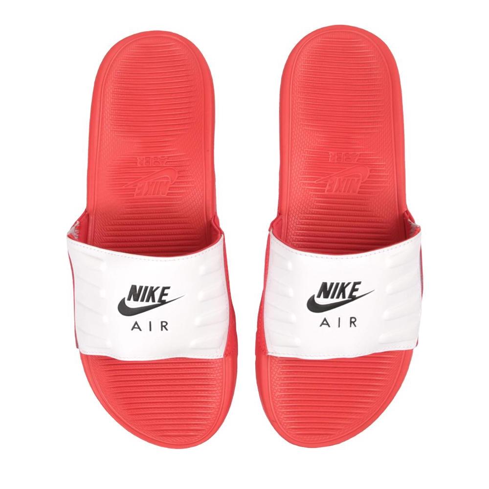 nike slides red and white