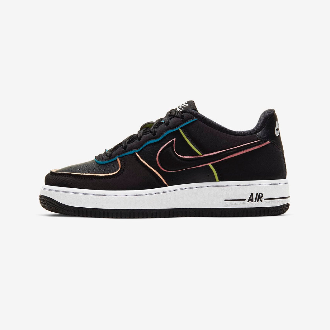 air force 1 lv8 black and pink