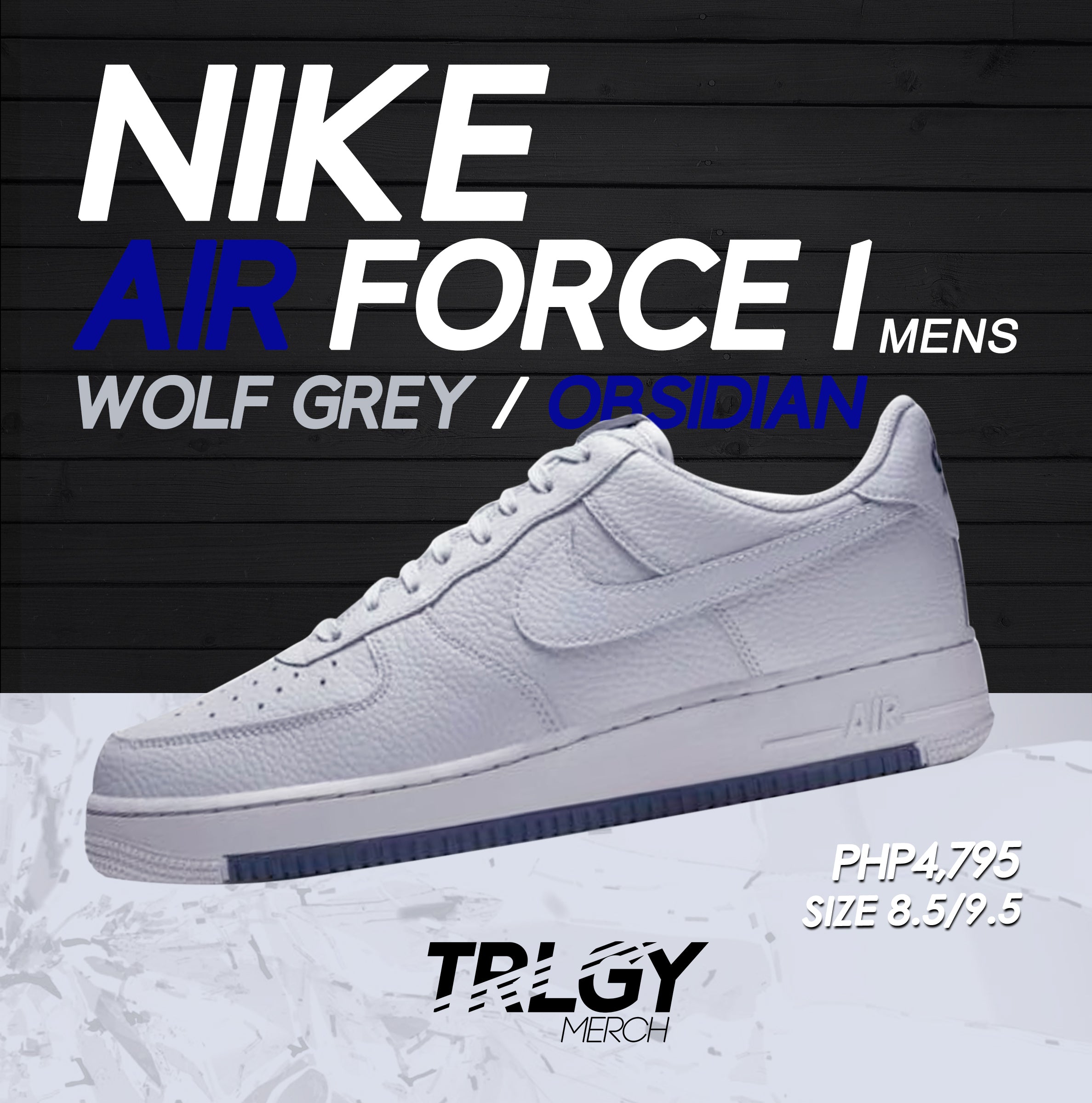 air force 1 wolf grey obsidian