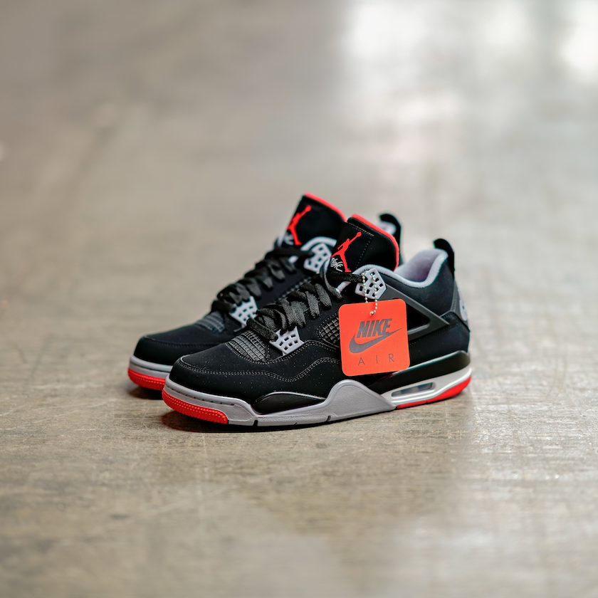 finish line jordan 4 bred