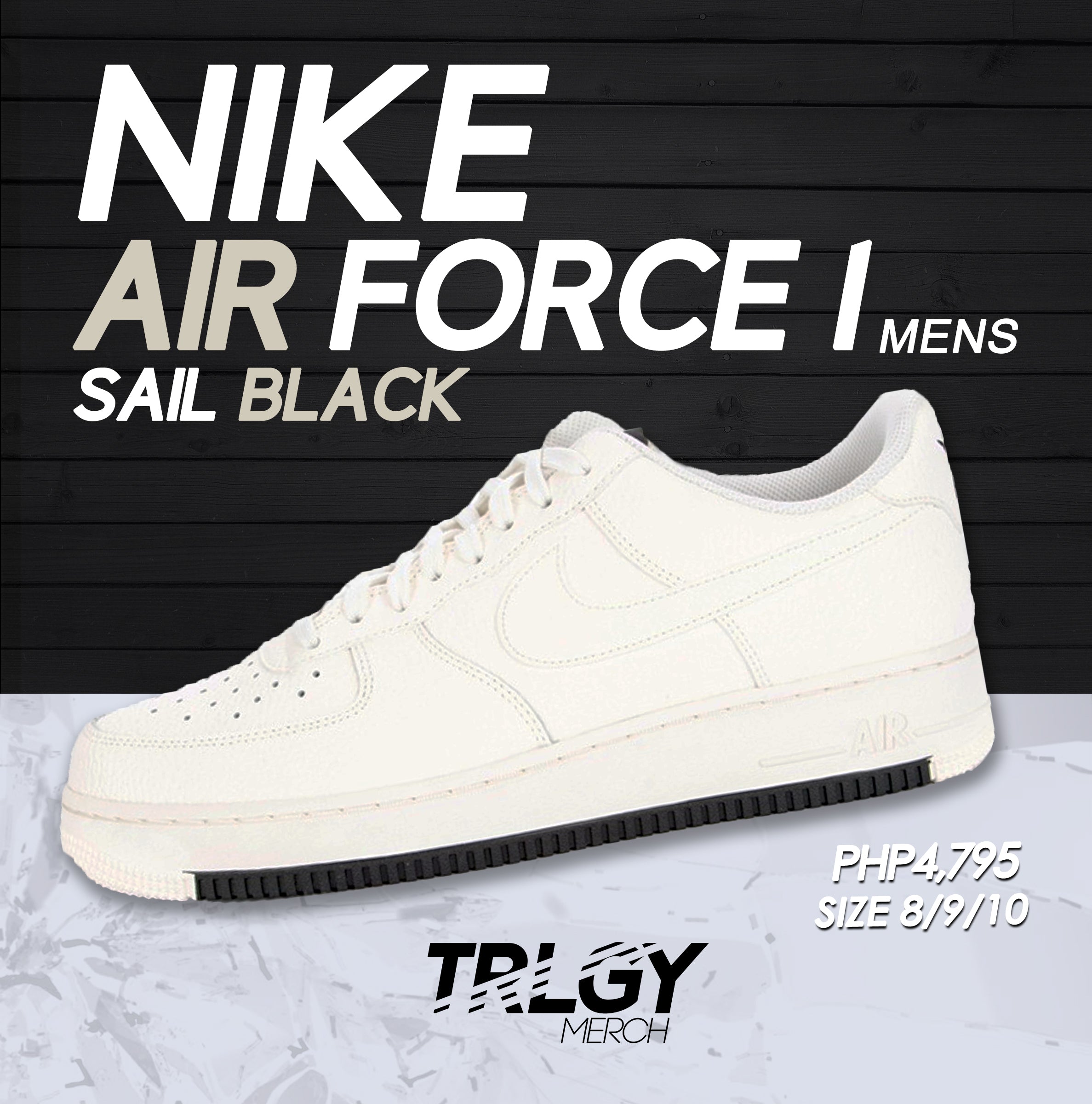 Nike Air Force 1 '07 Sail Black 