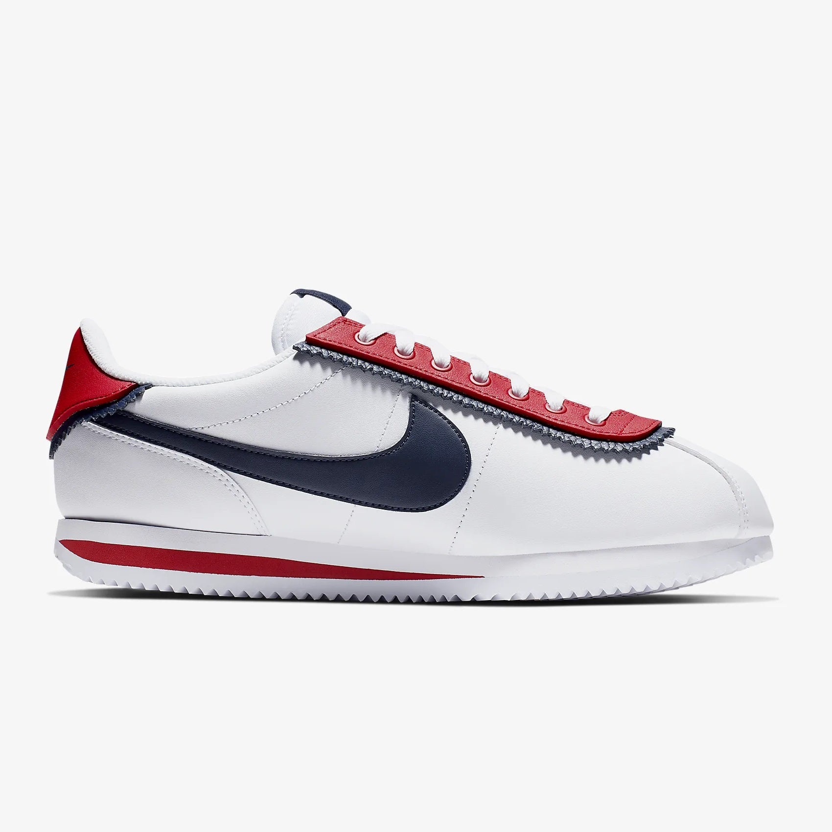 nike cortez white and burgundy