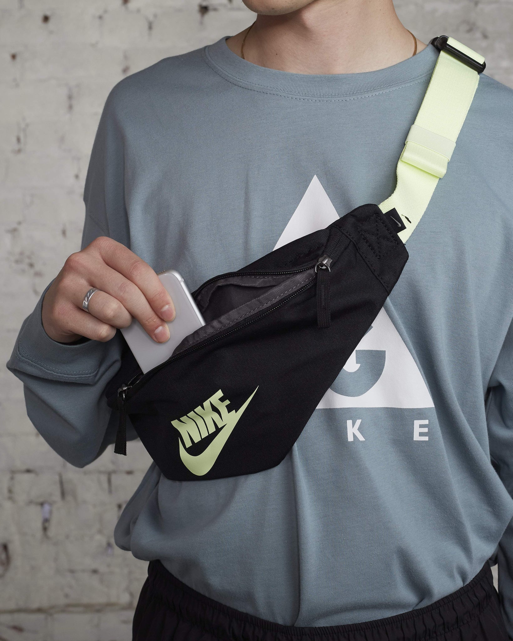 neon nike fanny pack