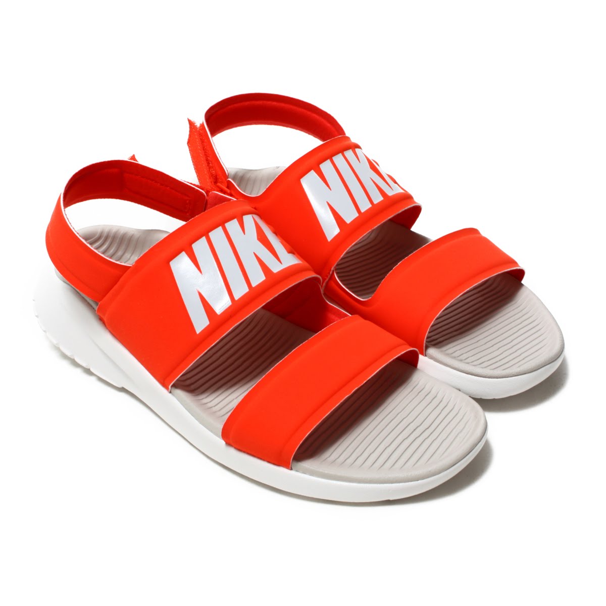 red nike slides womens