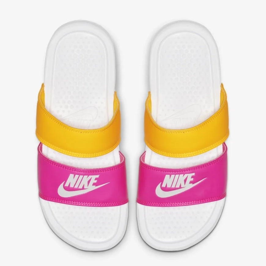 nike duo slides white