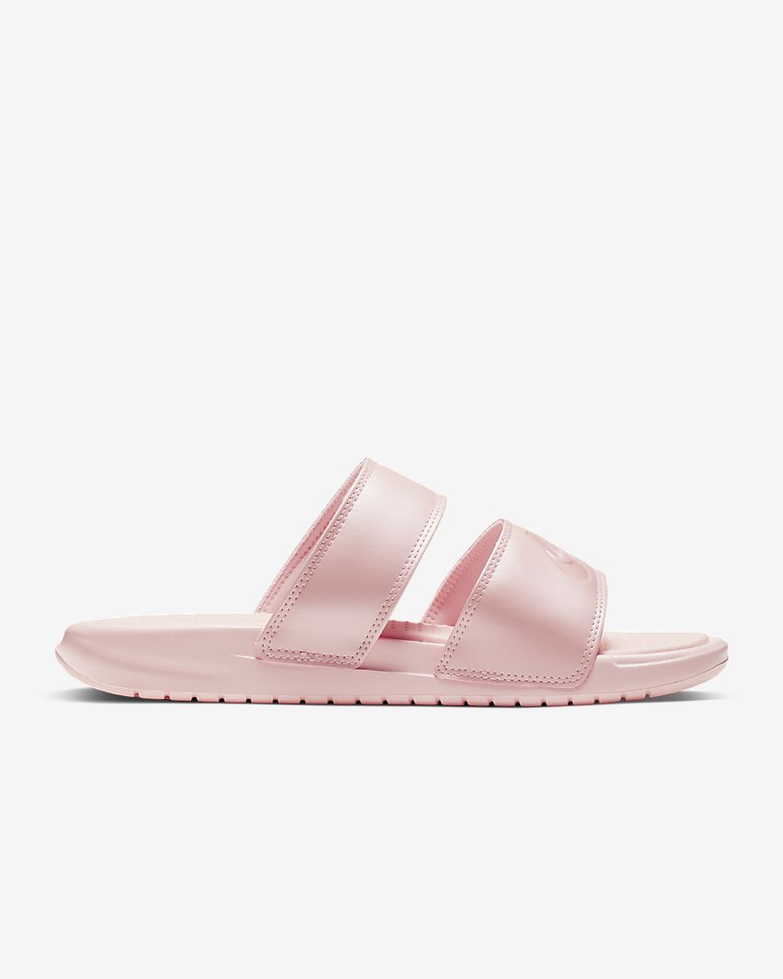 nike benassi duo ultra slide rose gold