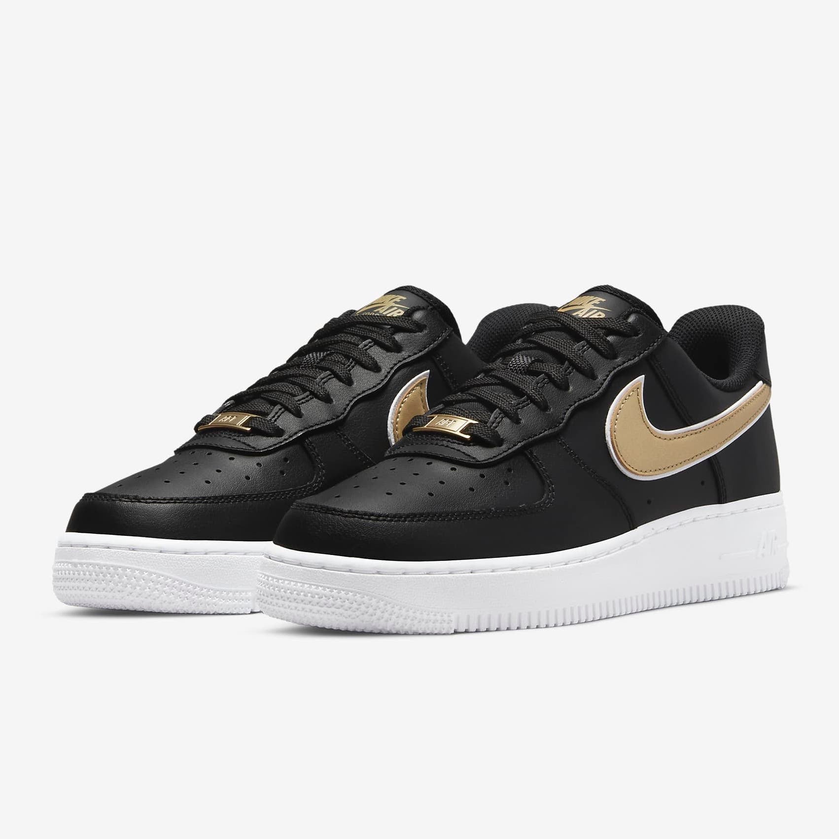 womens air force 1 with black swoosh