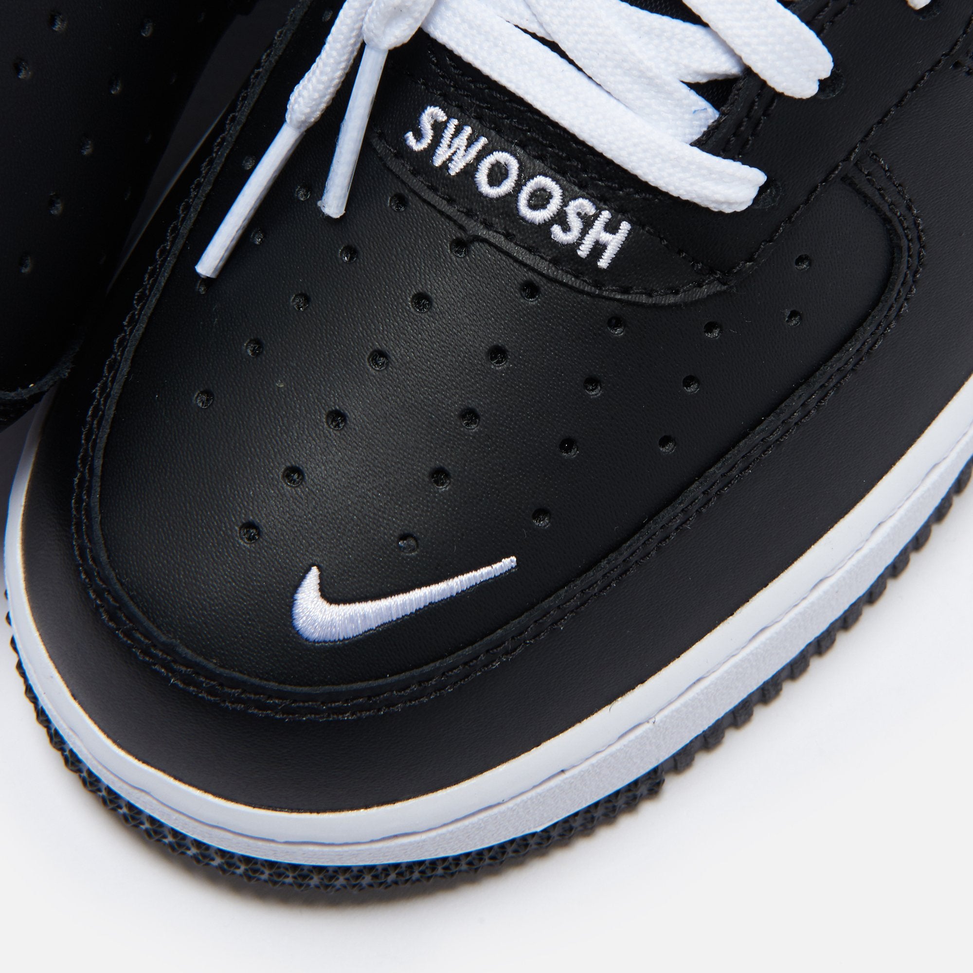 nike air force 1 swoosh pack black