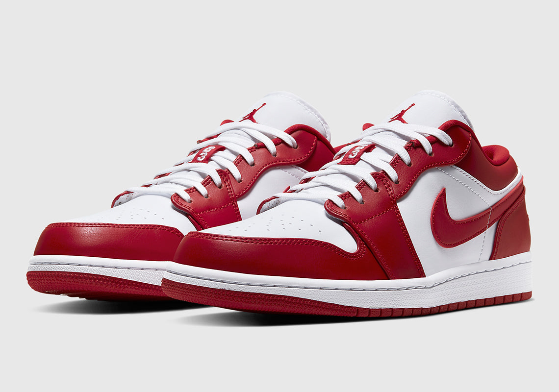 Men's Air Jordan 1 Low "New Beginnings" (Gym Red/White)(553558611