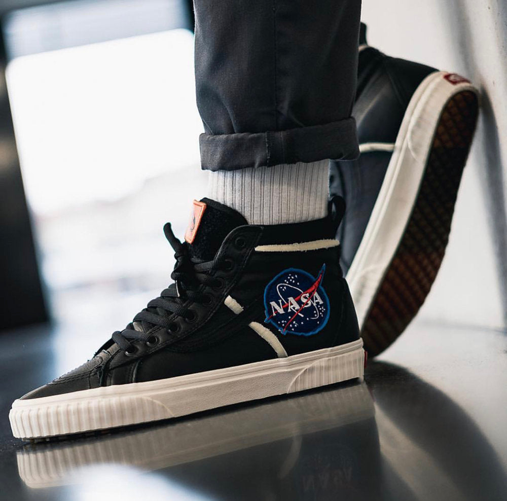 black nasa vans cheap online