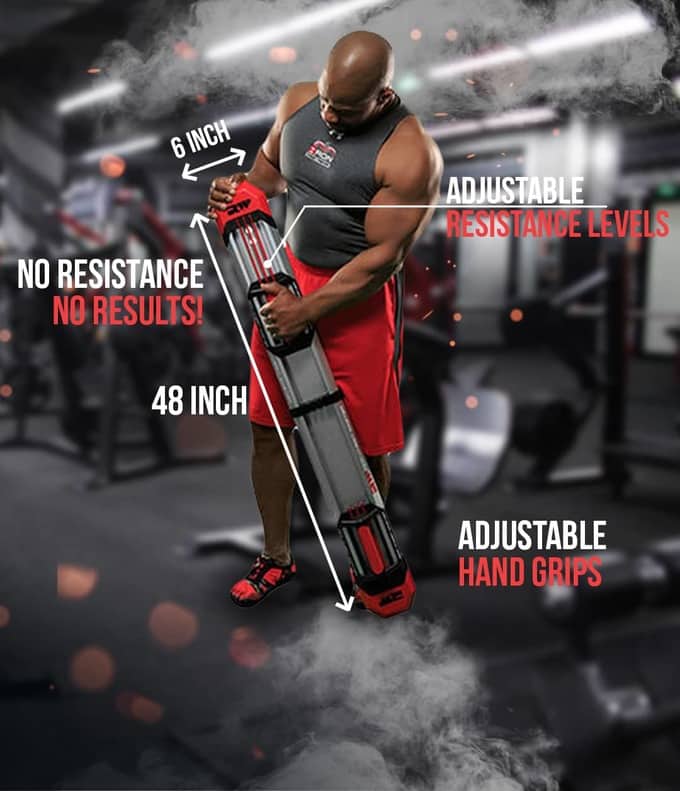  Iron Chest Master Push Up Machine, Home Fitness Equipment for  Chest Workouts, Home Gym Equipment Includes Adjustable Resistance Bands  and a Unique Fitness Program
