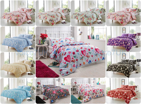 New Luxury Printed Duvet Quilt Cover Bedding Sets With Matching Pill